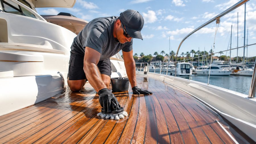 Teak deck restoration